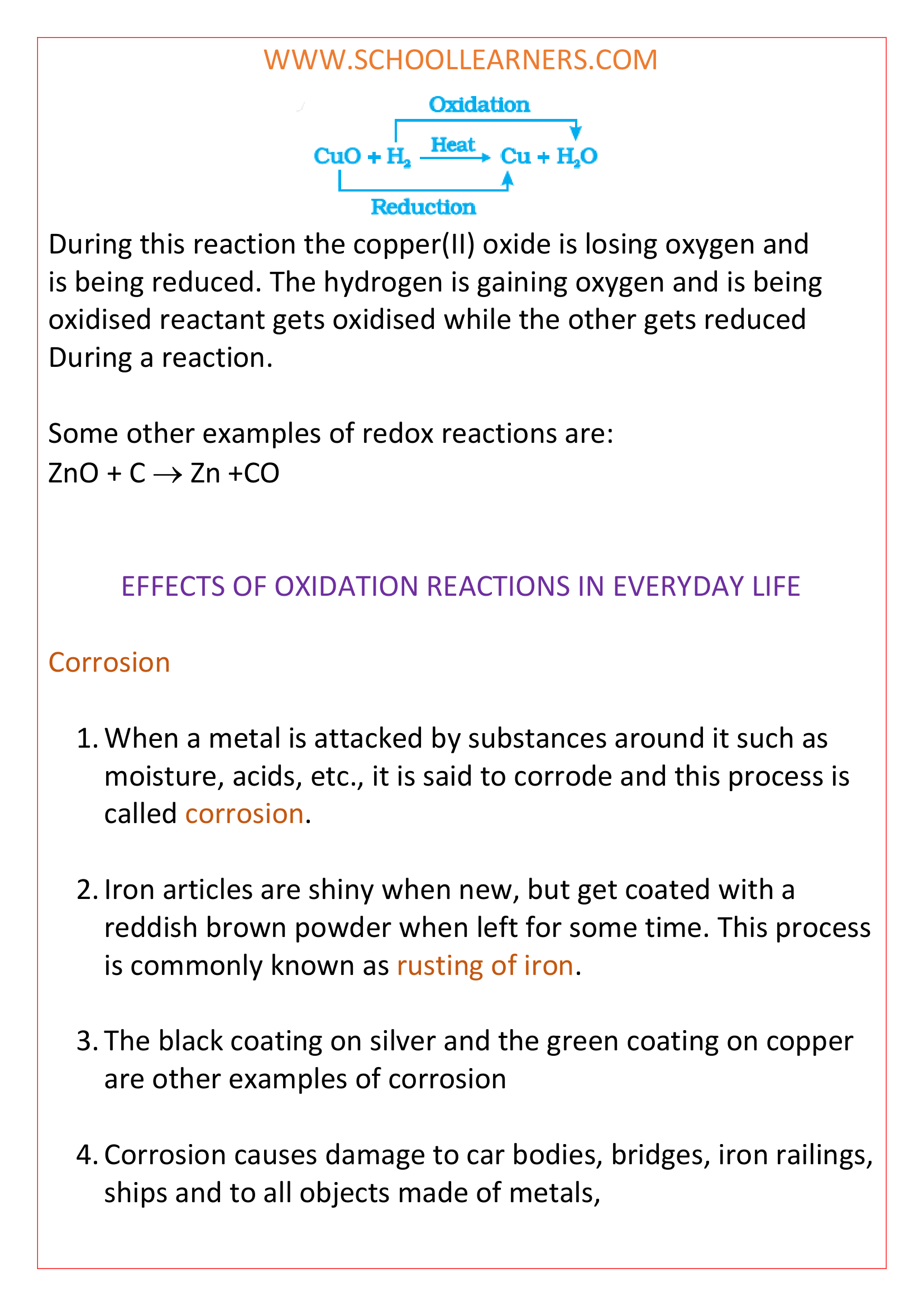 Class 10 Science Chapter 1 Notes Chemical Reactions And Equations ...